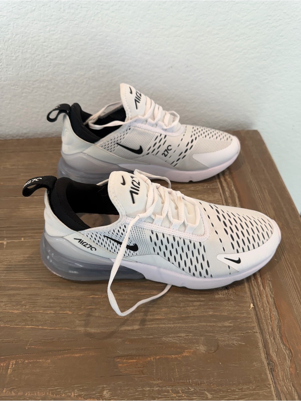 Nike Air Max 270 Sneakers - White & Black Accents